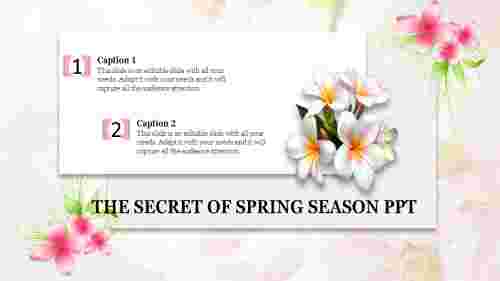 spring season ppt templates-The Secret of SPRING SEASON PPT
